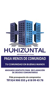 Horizontal Admon fincas colaborador CD San Roque Badajoz