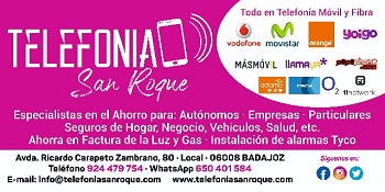 Telefonia San Roque colaborador CD San Roque Badajoz